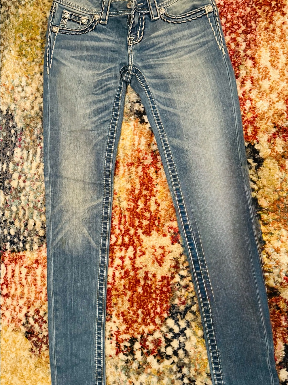 Miss Me Light Blue Skinny Jeans with Fading *Make an offer